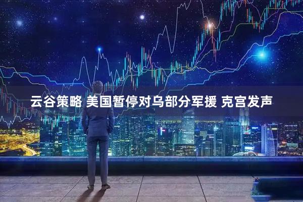 云谷策略 美国暂停对乌部分军援 克宫发声